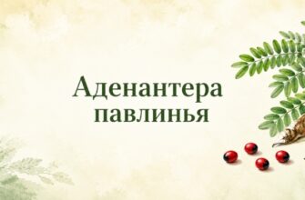 Аденантера павлинья лекарственное растение