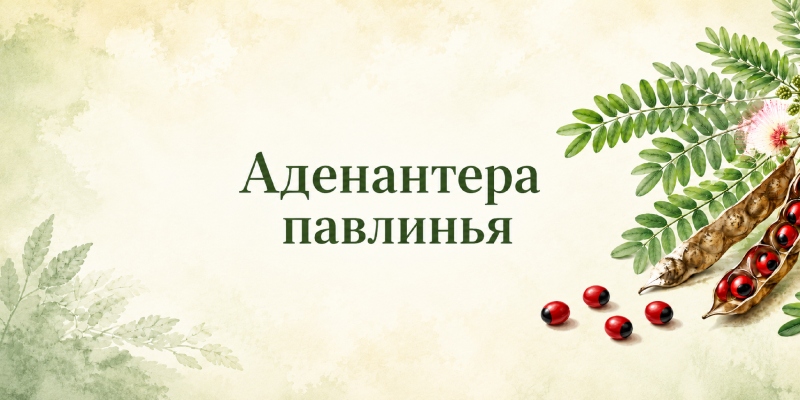 Аденантера павлинья лекарственное растение